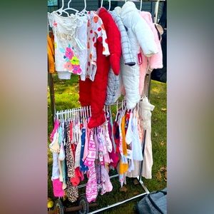 Lots of Baby Girl Clothes Many With Tags or Used Once!